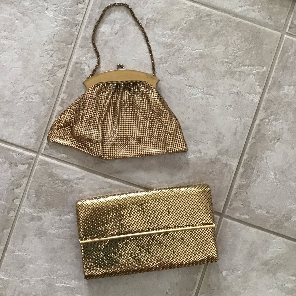 Whiting & Davis Gold Metal Mesh Purse Bundle - Picture 5 of 13